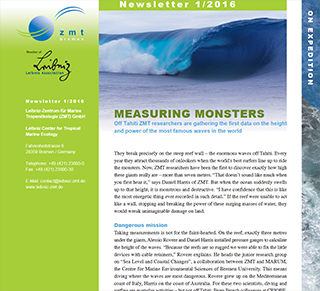 Cover ZMT Newsletter 01 2016