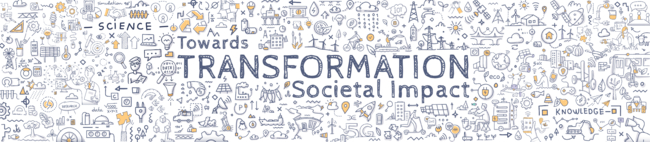 Graphic with many small icons illustrating transformations in society